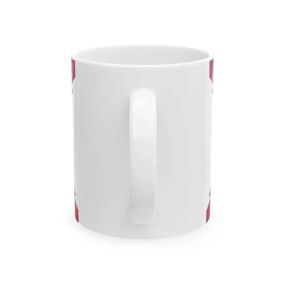 Flag of Cross of Burgundy with the Seal of Florida alternative version (United States) White Coffee Mug - Go Mug Yourself