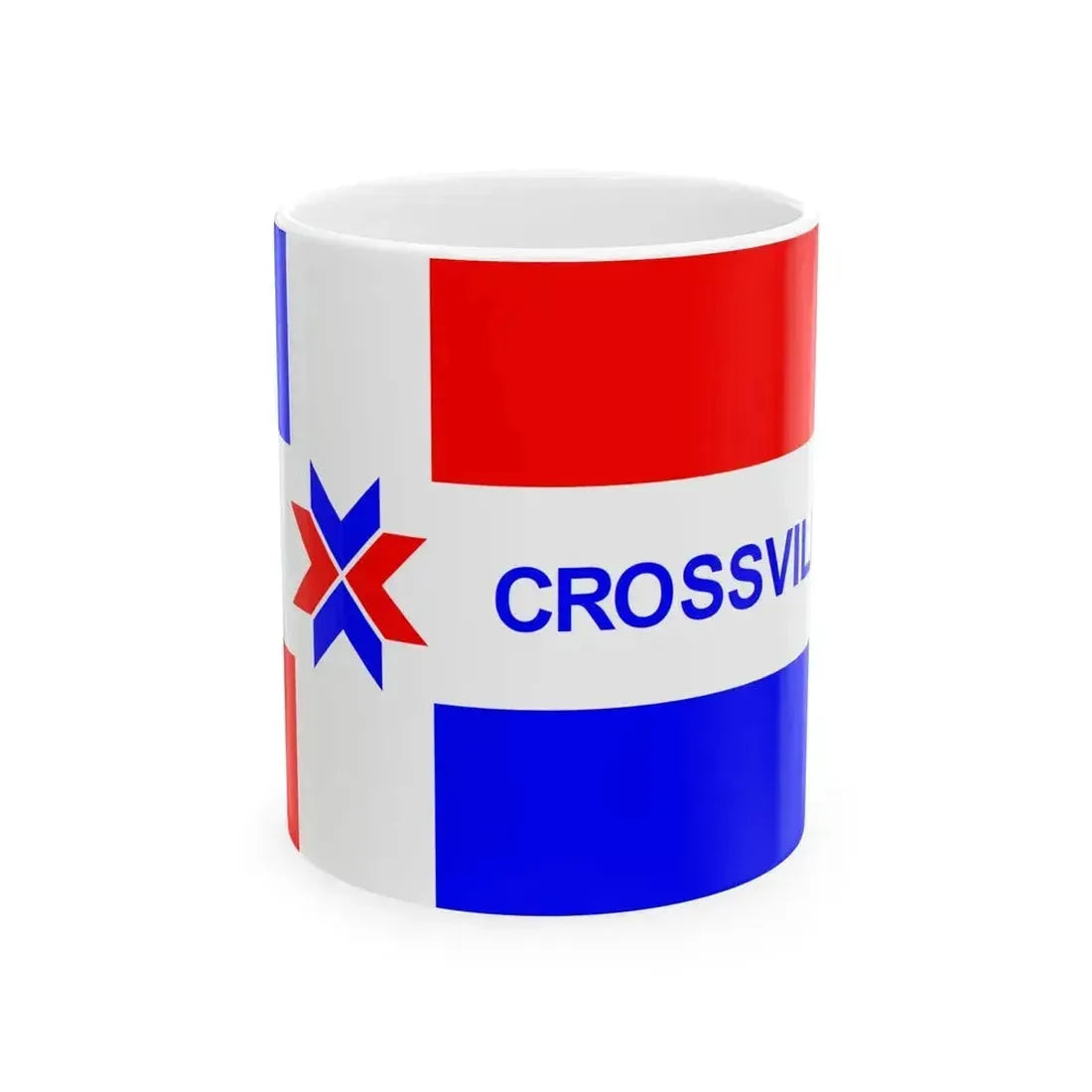 Flag of Crossville Tennessee (United States) White Coffee Mug 11oz - Go Mug Yourself