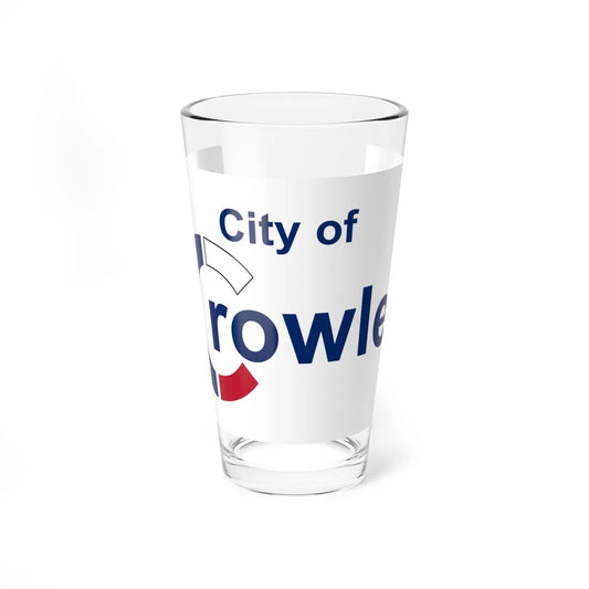 Flag of Crowley Texas (United States) Pint Glass 16oz 16oz - Go Mug Yourself