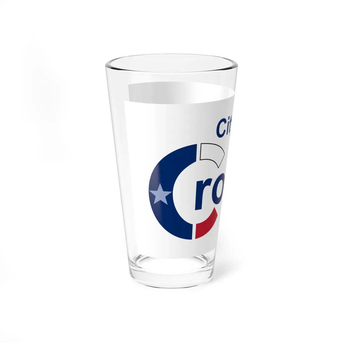 Flag of Crowley Texas (United States) Pint Glass 16oz - Go Mug Yourself