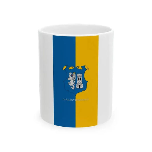 Flag of Csakanydoroszlo (Hungary) White Coffee Mug 11oz - Go Mug Yourself