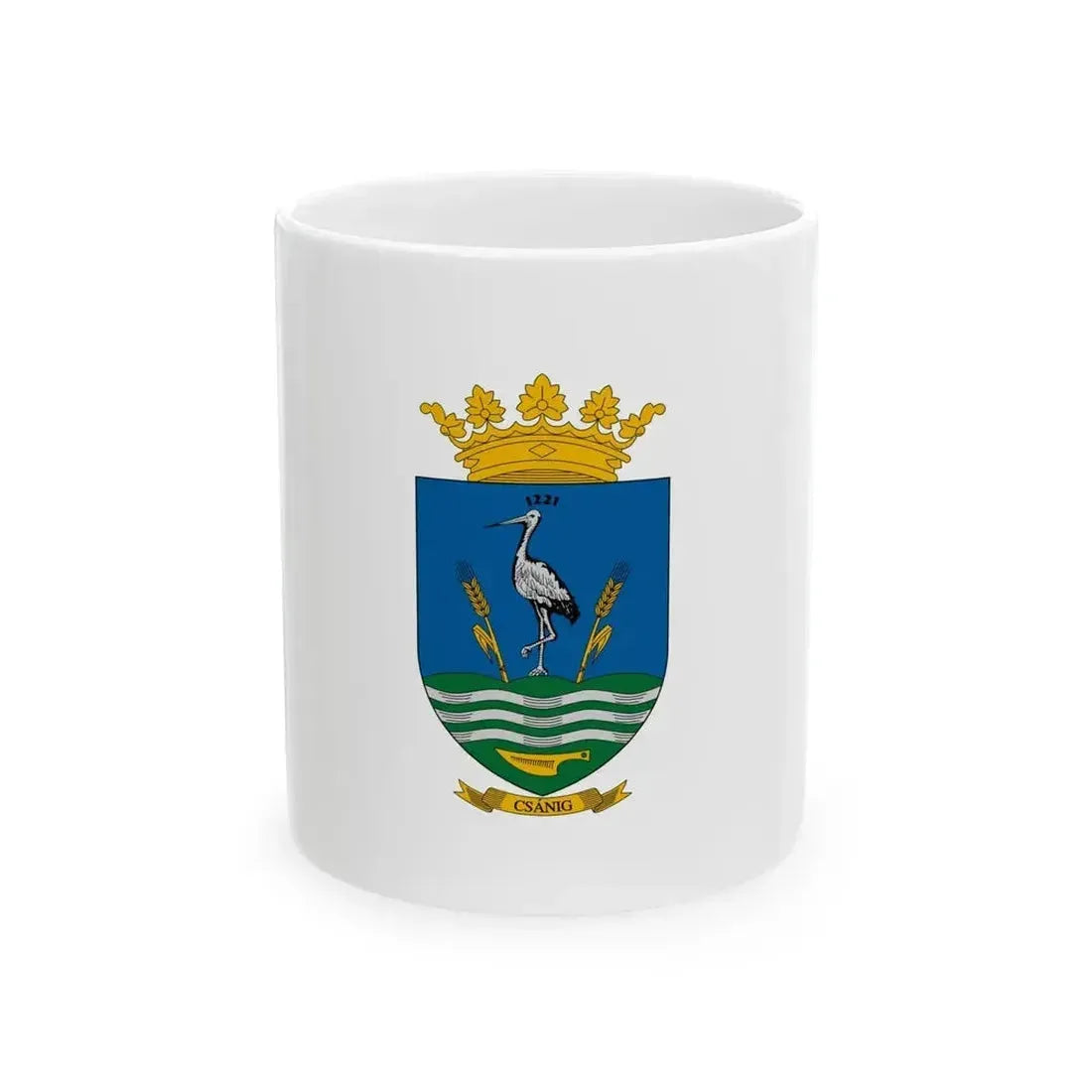 Flag of Csanig (Hungary) White Coffee Mug 11oz - Go Mug Yourself