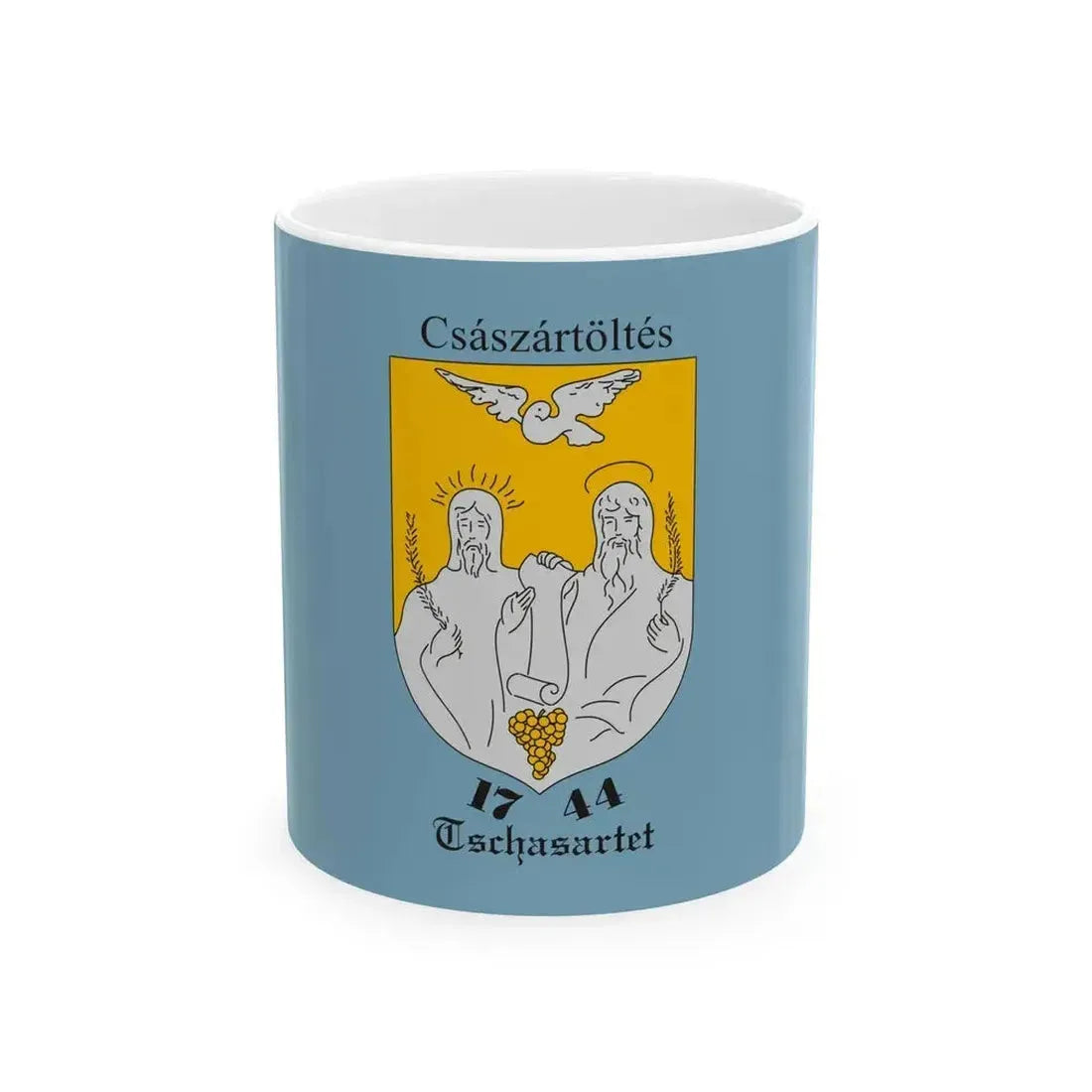 Flag of Csaszartoltes (Hungary) White Coffee Mug 11oz - Go Mug Yourself