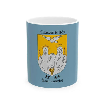 Flag of Csaszartoltes (Hungary) White Coffee Mug 11oz - Go Mug Yourself
