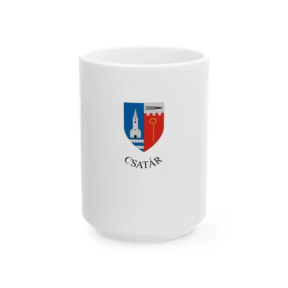 Flag of Csatar (Hungary) White Coffee Mug 15oz - Go Mug Yourself