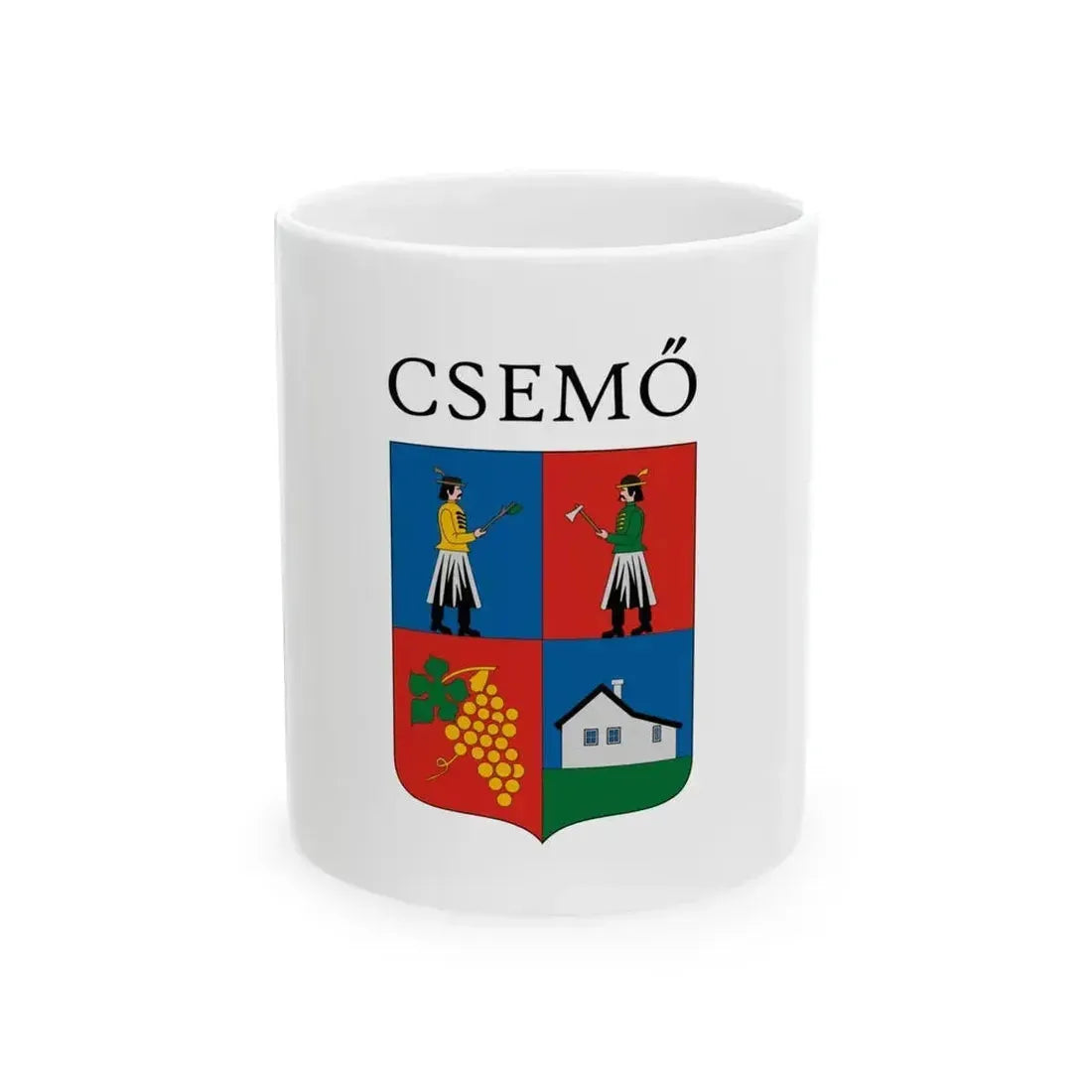 Flag of Csemo (Hungary) White Coffee Mug 11oz - Go Mug Yourself
