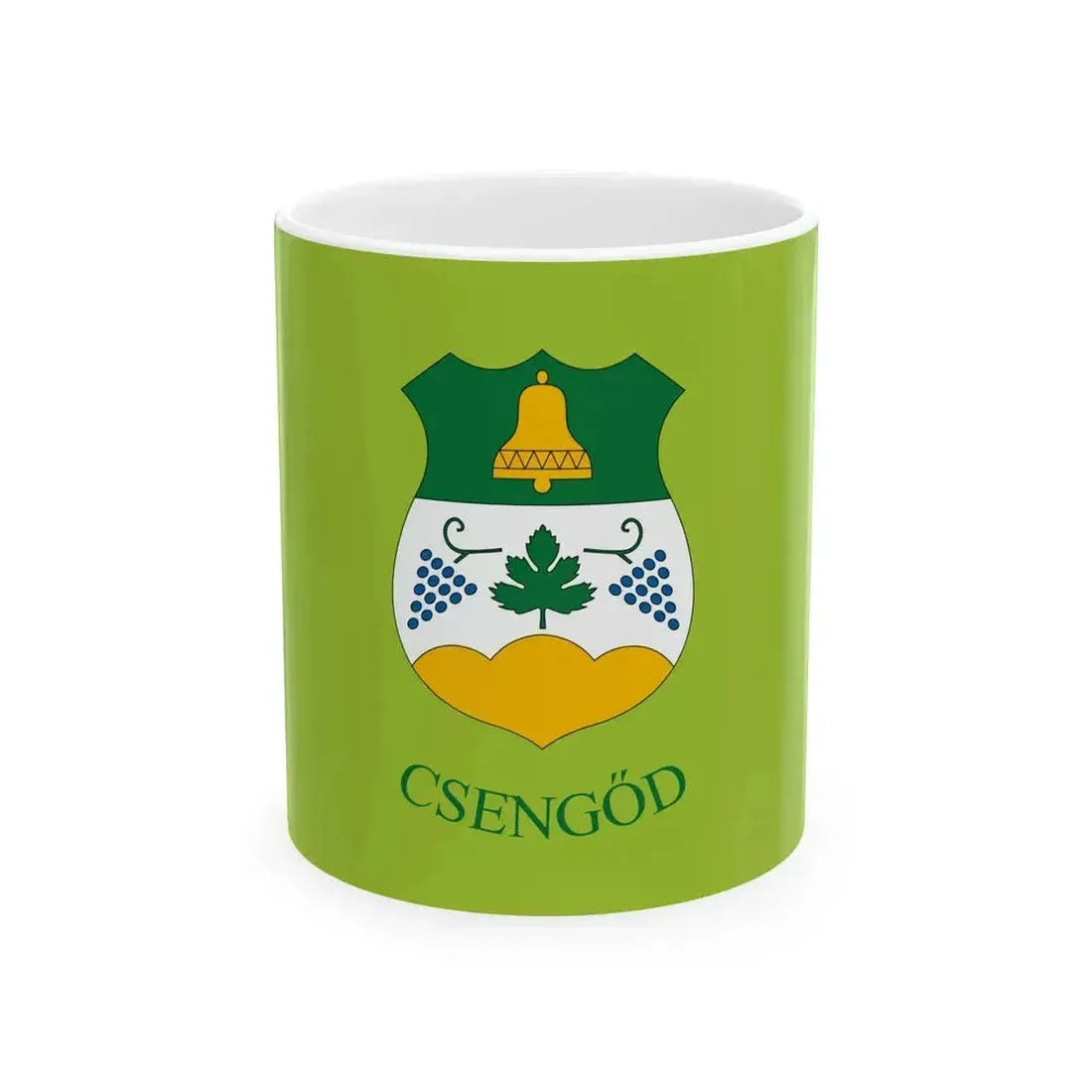 Flag of Csengod (Hungary) White Coffee Mug 11oz - Go Mug Yourself