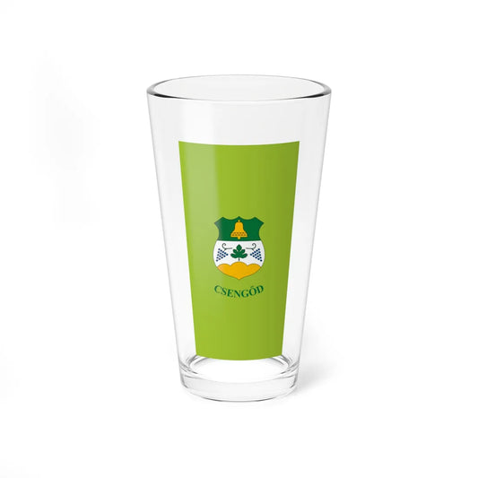 Flag of Csengod vertical (Hungary) Pint Glass 16oz 16oz - Go Mug Yourself
