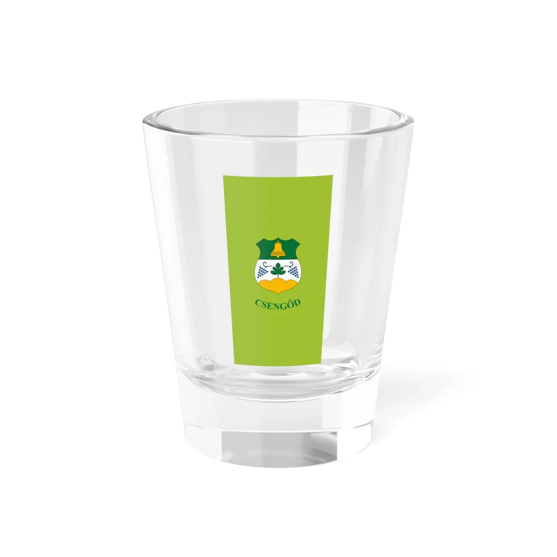 Flag of Csengod vertical (Hungary) Shot Glass 1.5oz 1.5oz - Go Mug Yourself
