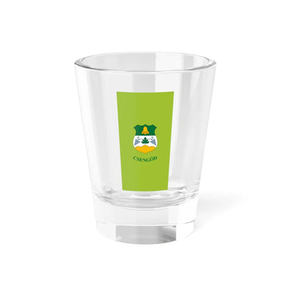 Flag of Csengod vertical (Hungary) Shot Glass 1.5oz 1.5oz - Go Mug Yourself