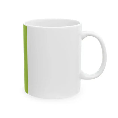 Flag of Csengod vertical (Hungary) White Coffee Mug - Go Mug Yourself