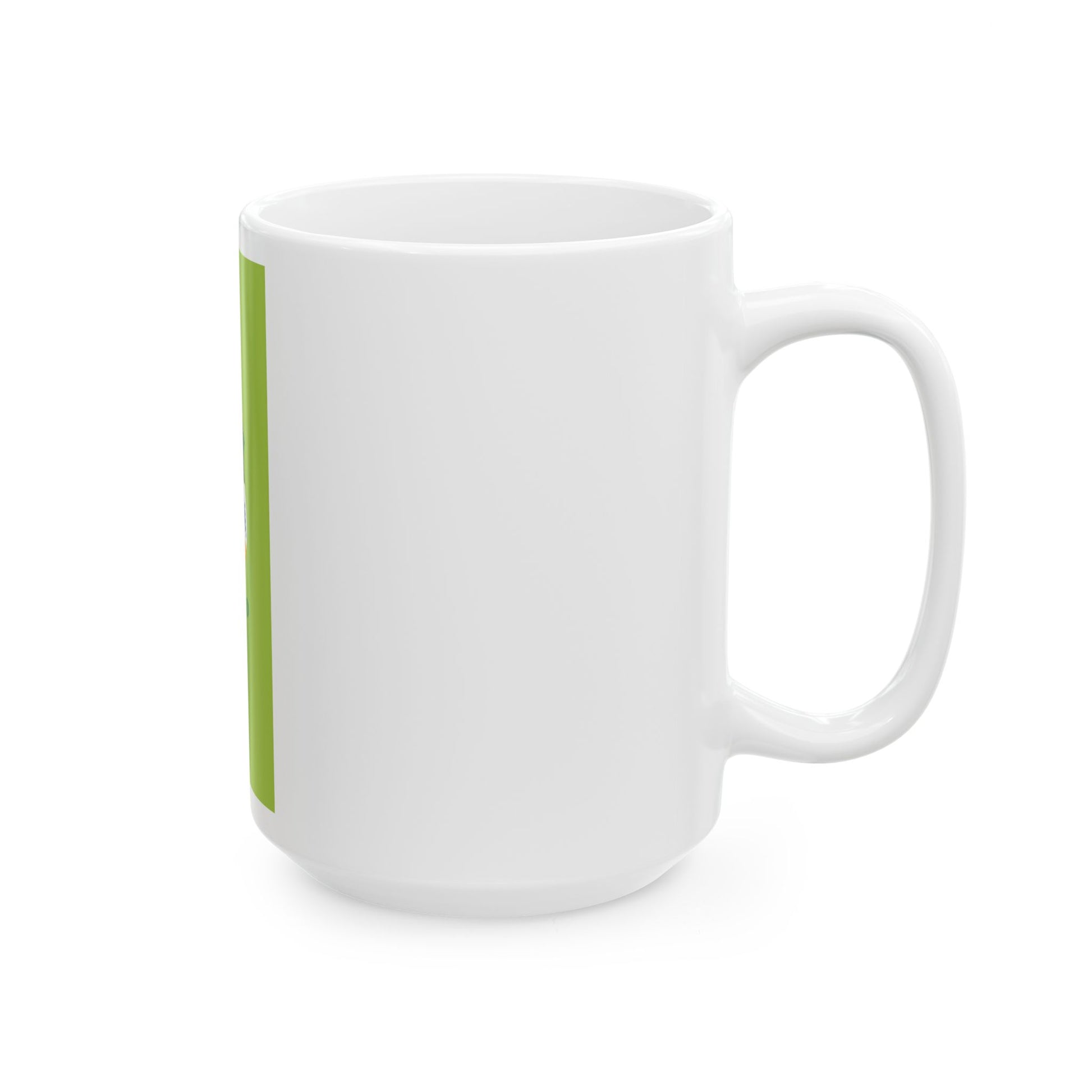 Flag of Csengod vertical (Hungary) White Coffee Mug-Go Mug Yourself