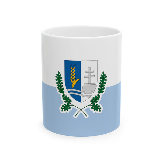 Flag of Csenye (Hungary) White Coffee Mug-11oz-Go Mug Yourself