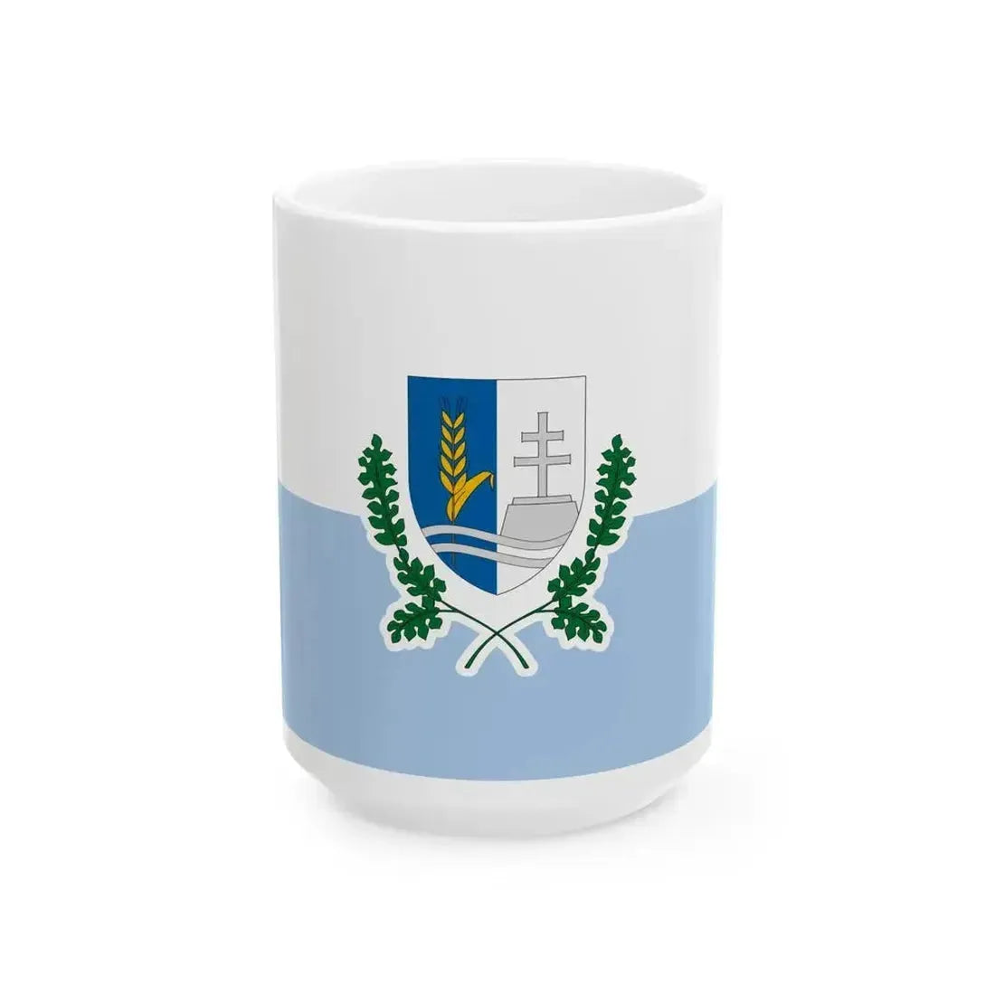 Flag of Csenye (Hungary) White Coffee Mug 15oz - Go Mug Yourself