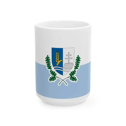 Flag of Csenye (Hungary) White Coffee Mug 15oz - Go Mug Yourself