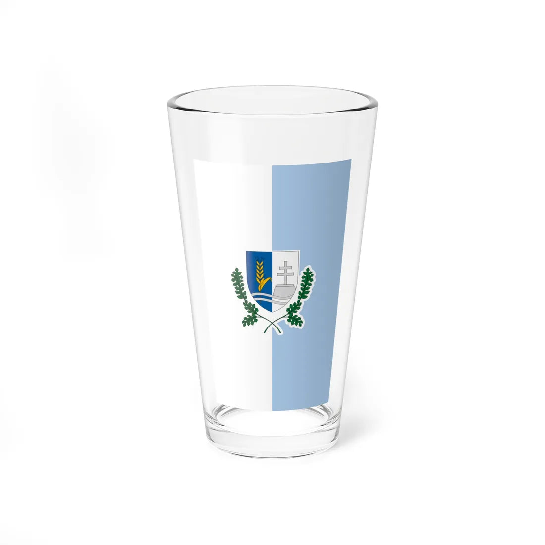 Flag of Csenye vertical (Hungary) Pint Glass 16oz 16oz - Go Mug Yourself