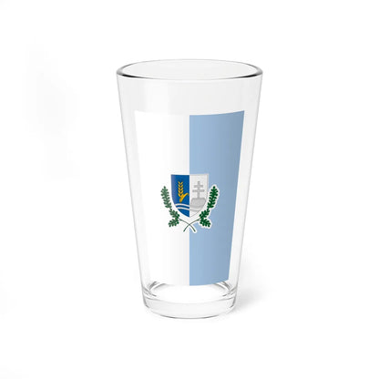 Flag of Csenye vertical (Hungary) Pint Glass 16oz 16oz - Go Mug Yourself