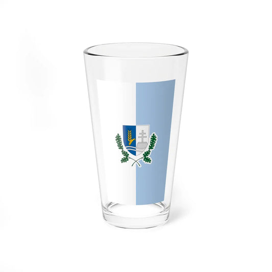 Flag of Csenye vertical (Hungary) Pint Glass 16oz 16oz - Go Mug Yourself