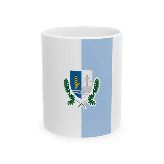 Flag of Csenye vertical (Hungary) White Coffee Mug 11oz - Go Mug Yourself