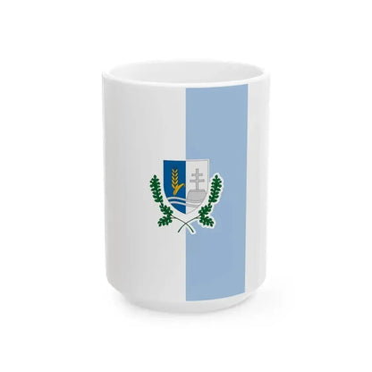 Flag of Csenye vertical (Hungary) White Coffee Mug 15oz - Go Mug Yourself