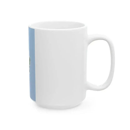 Flag of Csenye vertical (Hungary) White Coffee Mug - Go Mug Yourself