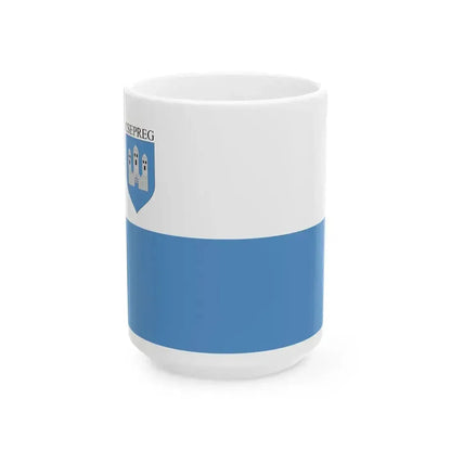 Flag of Csepreg (Hungary) White Coffee Mug 15oz - Go Mug Yourself