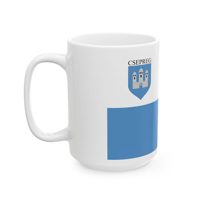 Flag of Csepreg (Hungary) White Coffee Mug-Go Mug Yourself