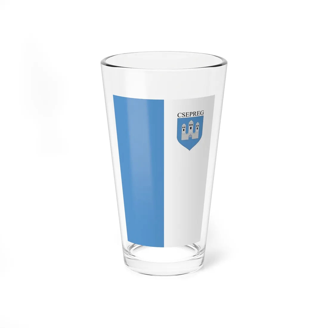 Flag of Csepreg vertical (Hungary) Pint Glass 16oz 16oz - Go Mug Yourself