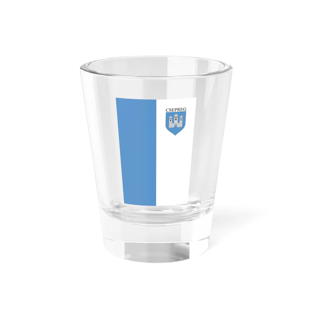 Flag of Csepreg vertical (Hungary) Shot Glass 1.5oz 1.5oz - Go Mug Yourself