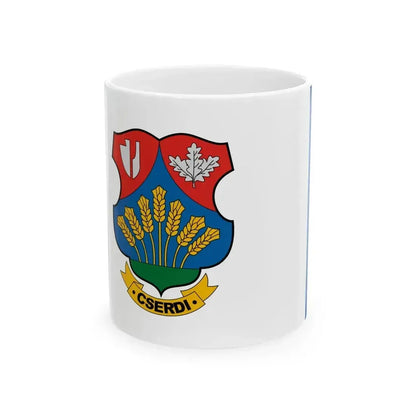 Flag of Cserdi (Hungary) White Coffee Mug 11oz - Go Mug Yourself