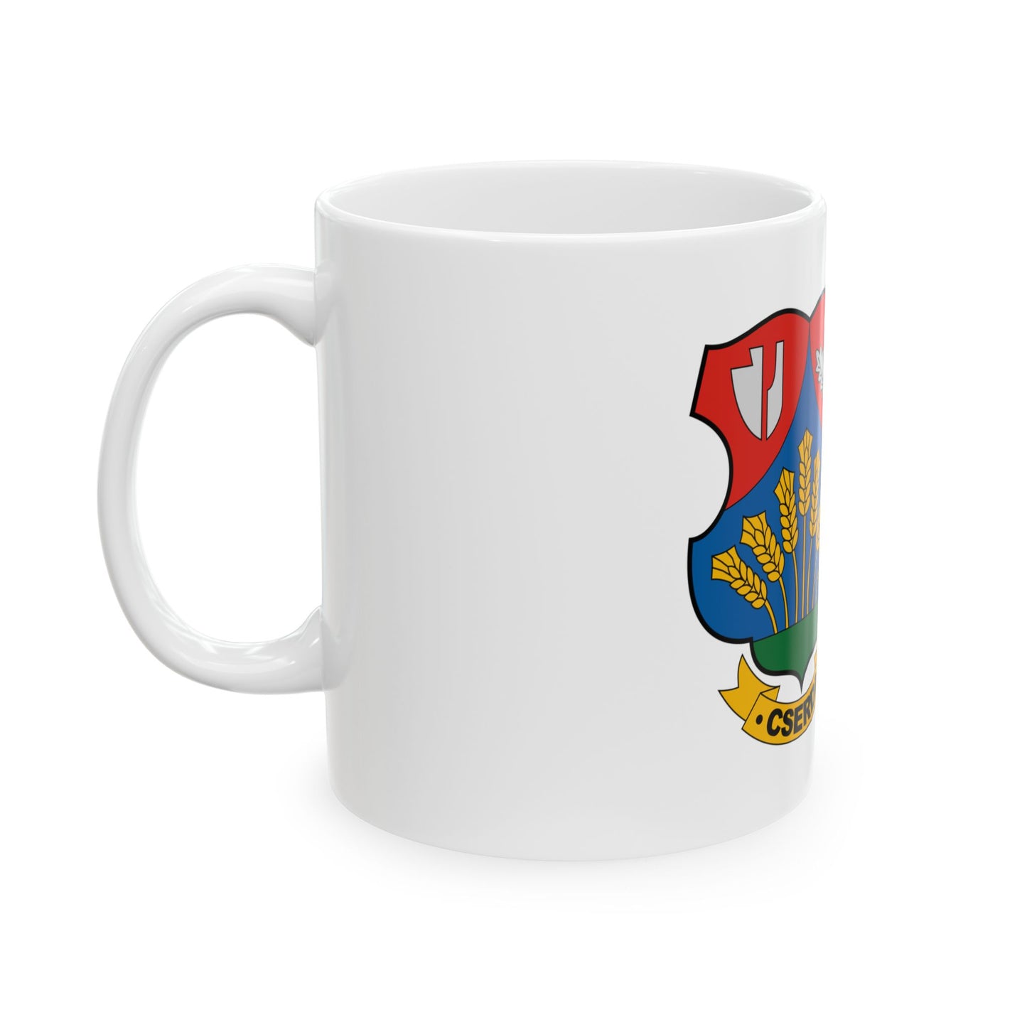 Flag of Cserdi (Hungary) White Coffee Mug-Go Mug Yourself