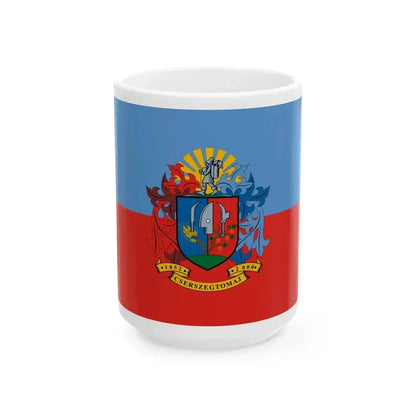Flag of Cserszegtomaj (Hungary) White Coffee Mug 15oz - Go Mug Yourself