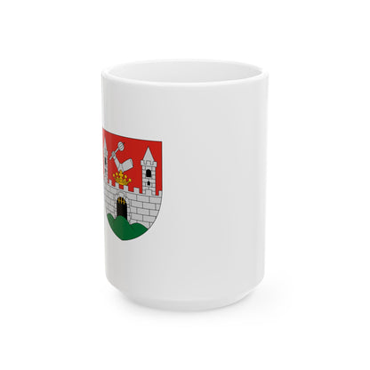 Flag of Csesznek (Hungary) White Coffee Mug-15oz-Go Mug Yourself