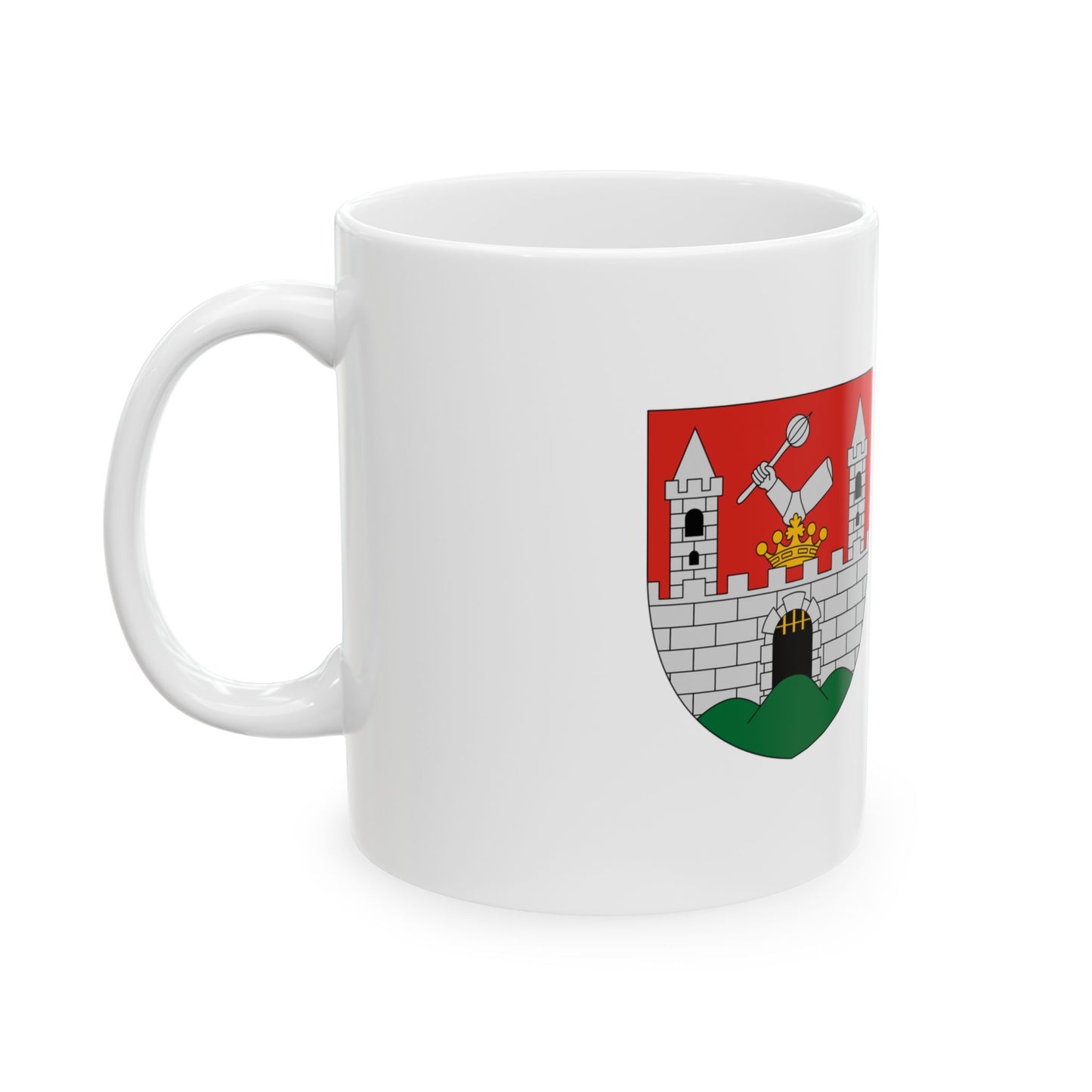Flag of Csesznek (Hungary) White Coffee Mug-Go Mug Yourself