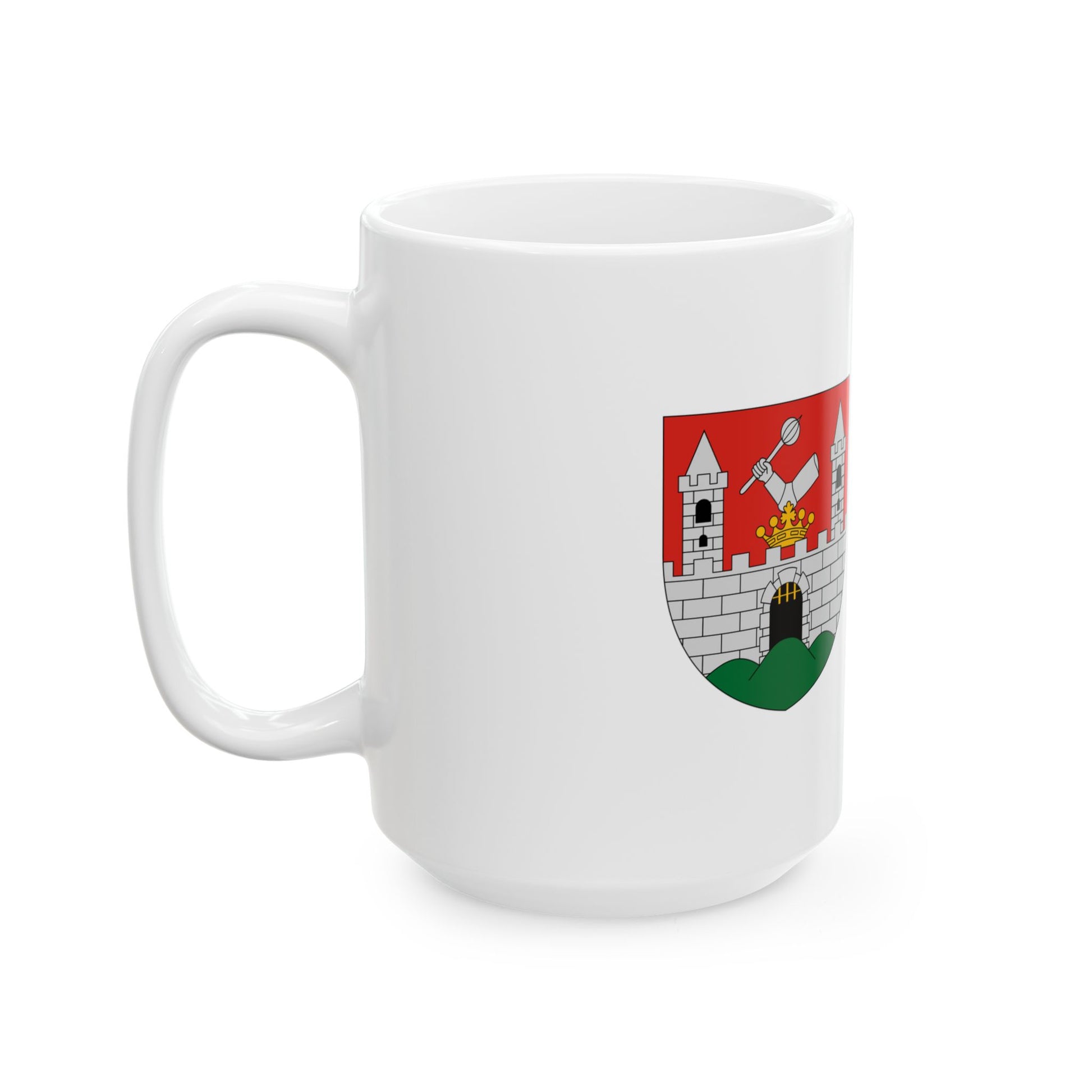 Flag of Csesznek (Hungary) White Coffee Mug-Go Mug Yourself