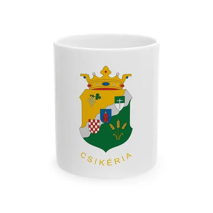 Flag of Csikeria (Hungary) White Coffee Mug 11oz - Go Mug Yourself