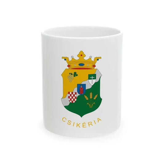 Flag of Csikeria (Hungary) White Coffee Mug 11oz - Go Mug Yourself