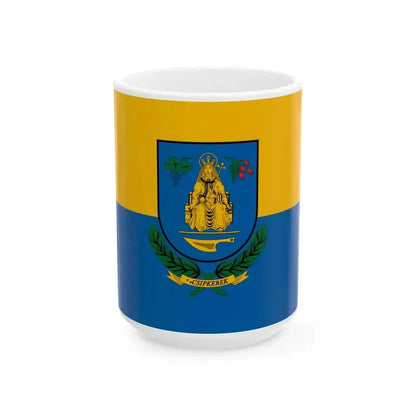 Flag of Csipkerek (Hungary) White Coffee Mug 15oz - Go Mug Yourself