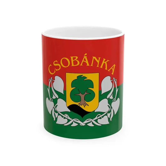 Flag of Csobanka (Hungary) White Coffee Mug 11oz - Go Mug Yourself