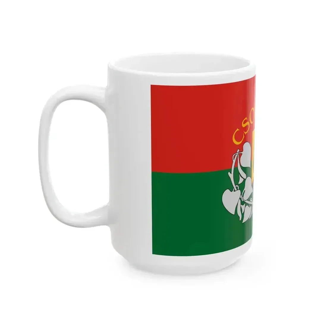Flag of Csobanka (Hungary) White Coffee Mug - Go Mug Yourself