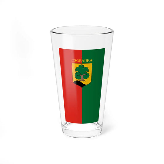 Flag of Csobanka vertical (Hungary) Pint Glass 16oz 16oz - Go Mug Yourself