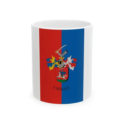 Flag of Csogle (Hungary) White Coffee Mug 11oz - Go Mug Yourself