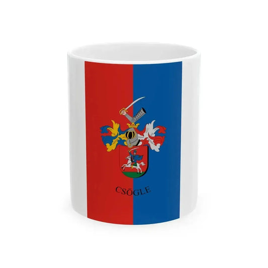 Flag of Csogle (Hungary) White Coffee Mug 11oz - Go Mug Yourself