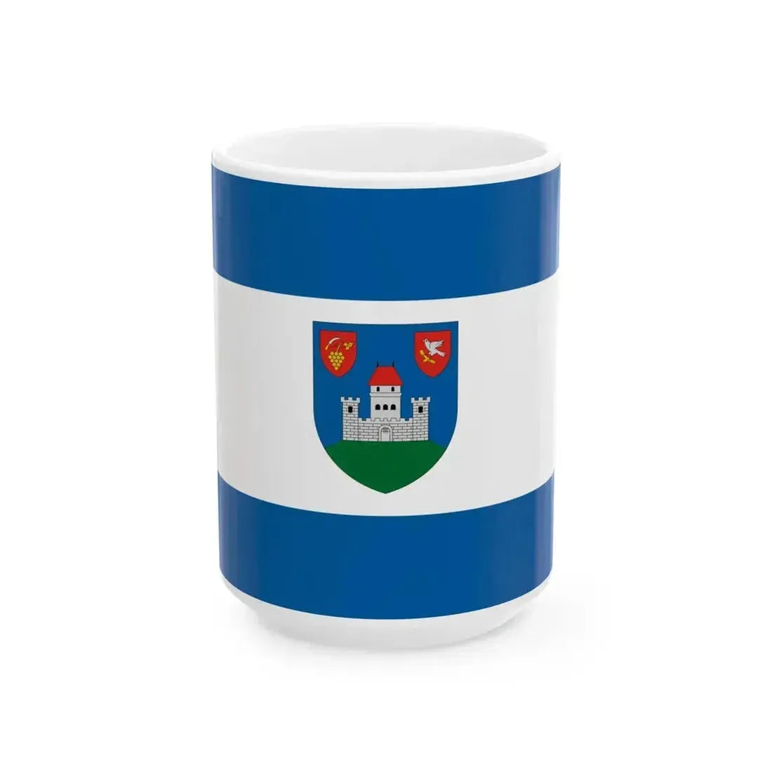 Flag of Csokako (Hungary) White Coffee Mug 15oz - Go Mug Yourself