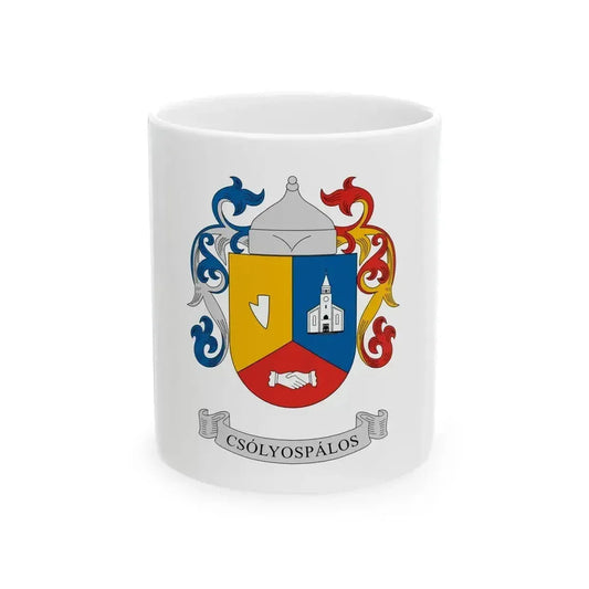 Flag of Csolyospalos (Hungary) White Coffee Mug 11oz - Go Mug Yourself