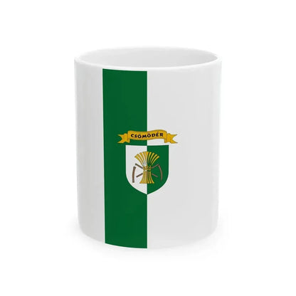 Flag of Csomoder (Hungary) White Coffee Mug 11oz - Go Mug Yourself