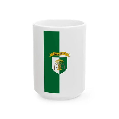 Flag of Csomoder (Hungary) White Coffee Mug 15oz - Go Mug Yourself