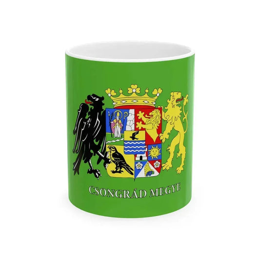 Flag of Csongrad-Csanad megye (Hungary) White Coffee Mug 11oz - Go Mug Yourself