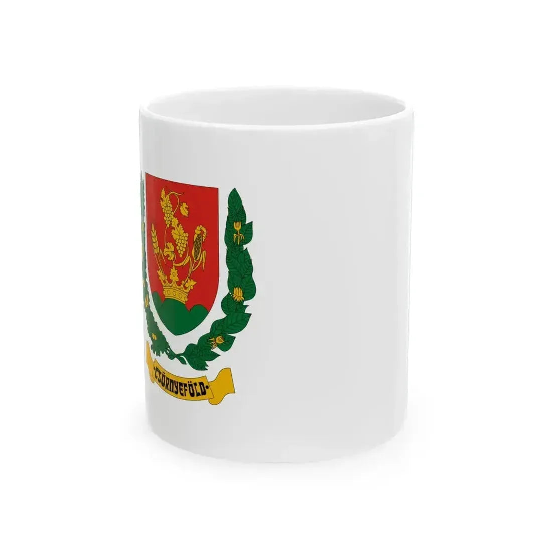 Flag of Csornyefold (Hungary) White Coffee Mug 11oz - Go Mug Yourself