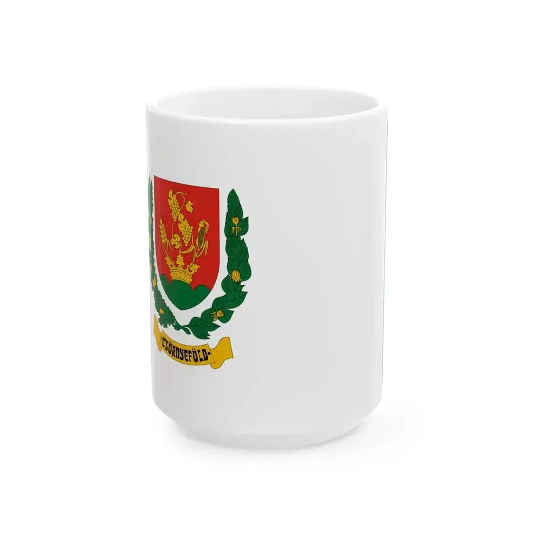 Flag of Csornyefold (Hungary) White Coffee Mug 15oz - Go Mug Yourself